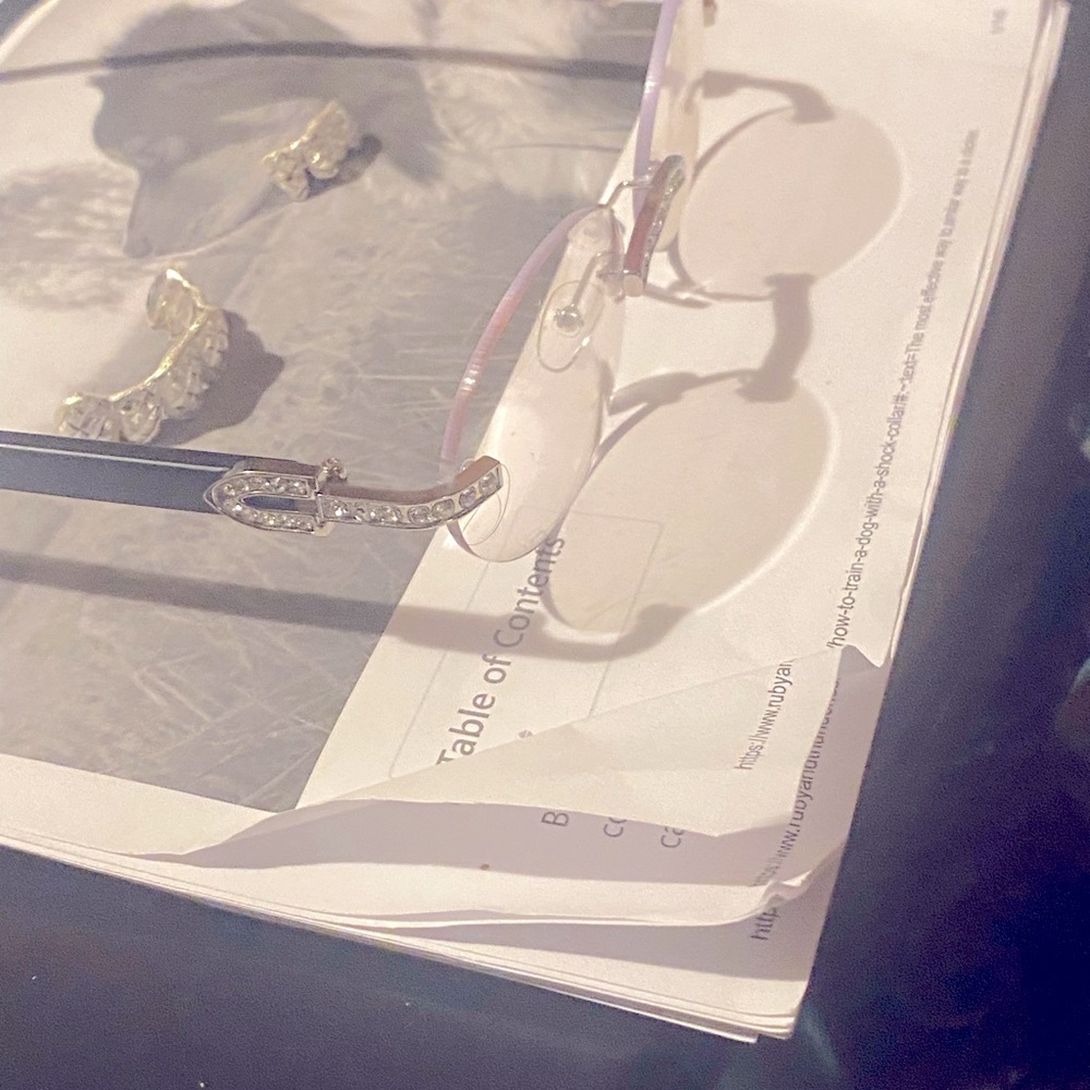 Cartier with  Moissanite diamonds glasses